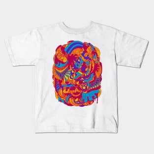 Triad Abstract Wave of Thoughts No 2 Kids T-Shirt